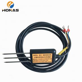 RS485 electrical soil temperature moisture ec sensor